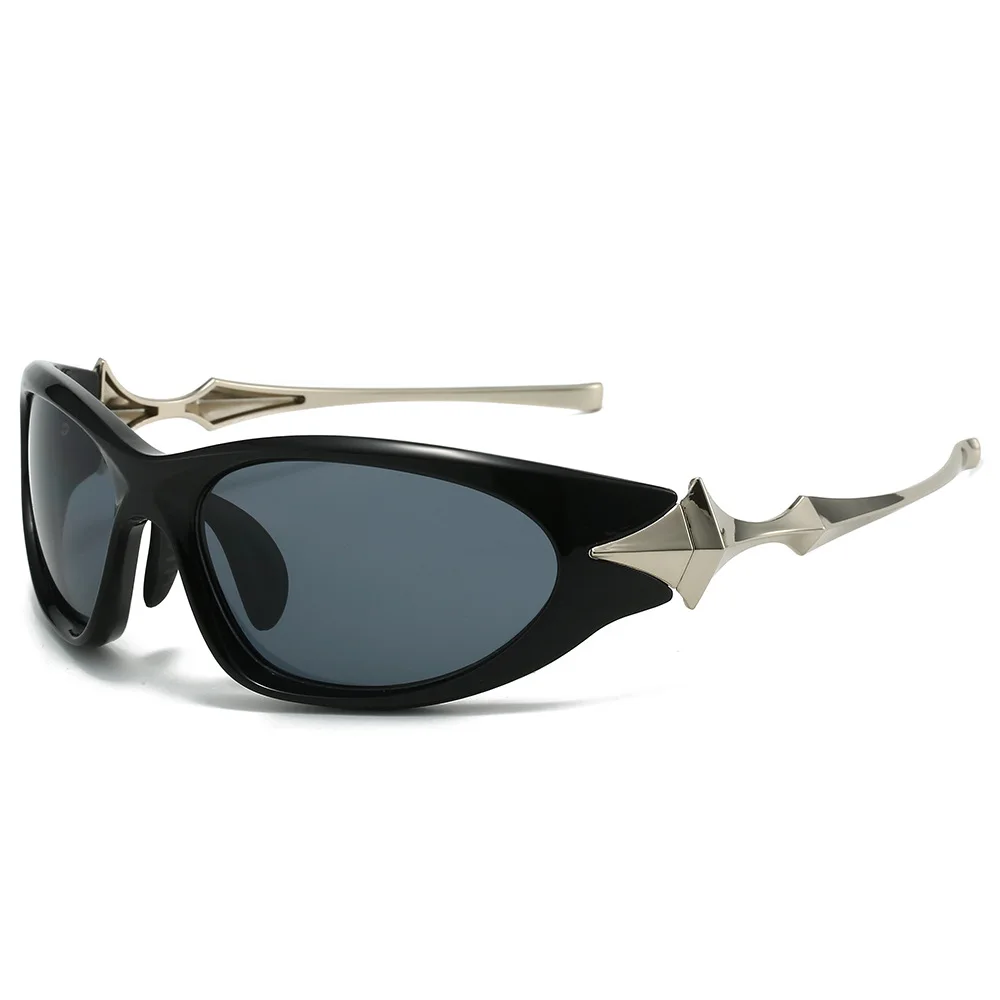 Star Sunglasses Y2K Futuristic Spice Four Point Star Sunglasses Four point star