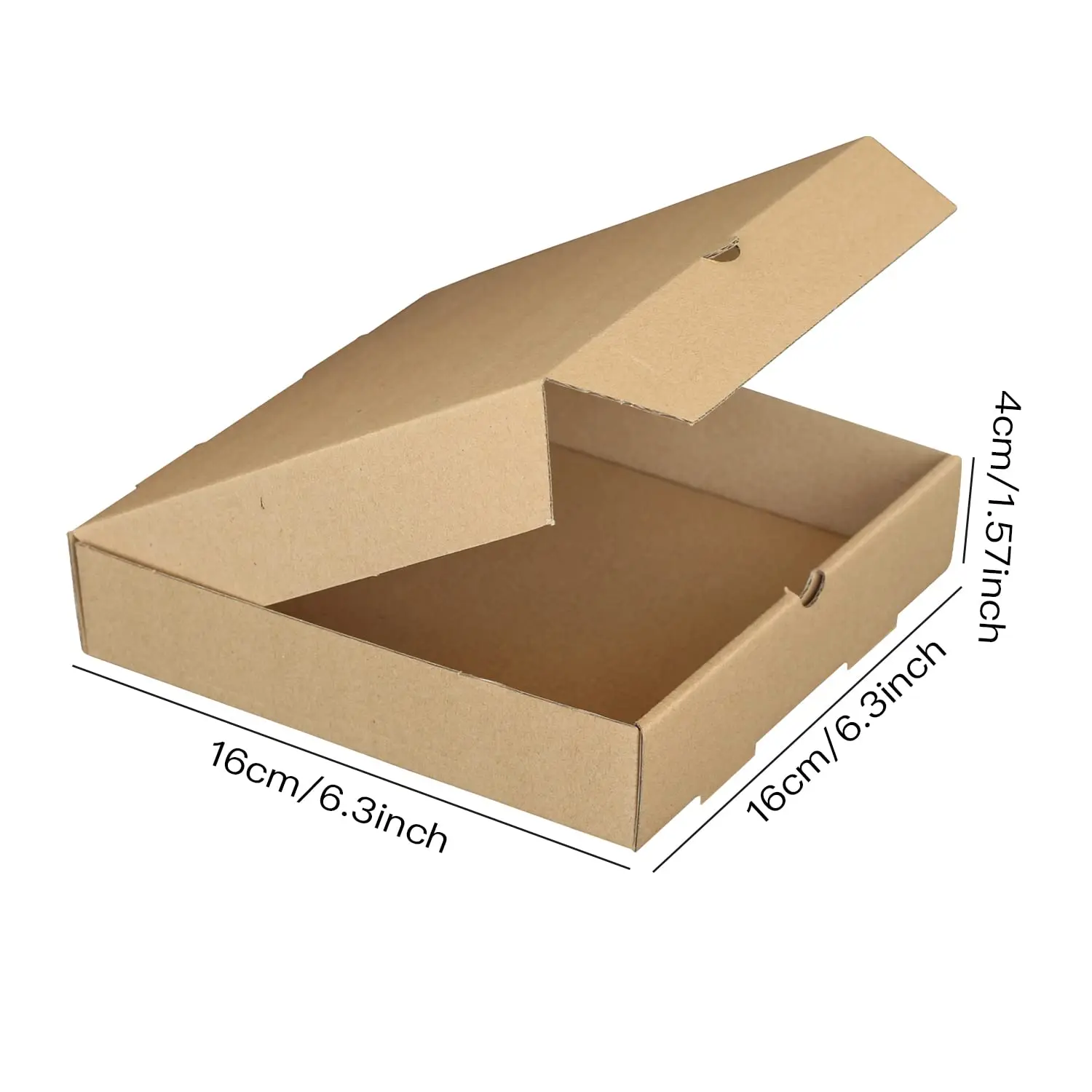OEM Wholesale Containers Packing Boxes Takeaway Cardboard Boxes Kraft Corrugated 6 Inch Pizza Box For Pizza Cake Cookies