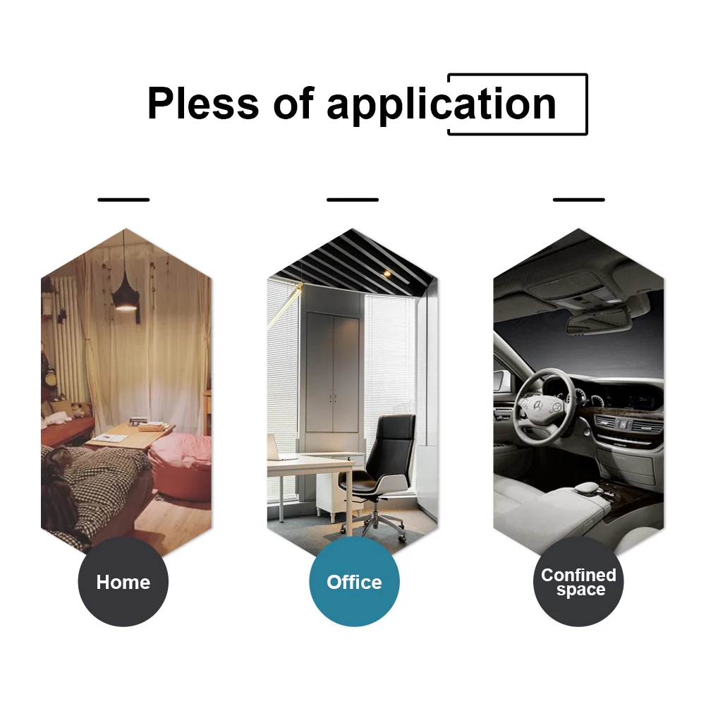 Bosean Newest Portable carbon dioxide Detector Temperature Wireless Humidity Air Quality Desktop Indoor co2 meter monitor