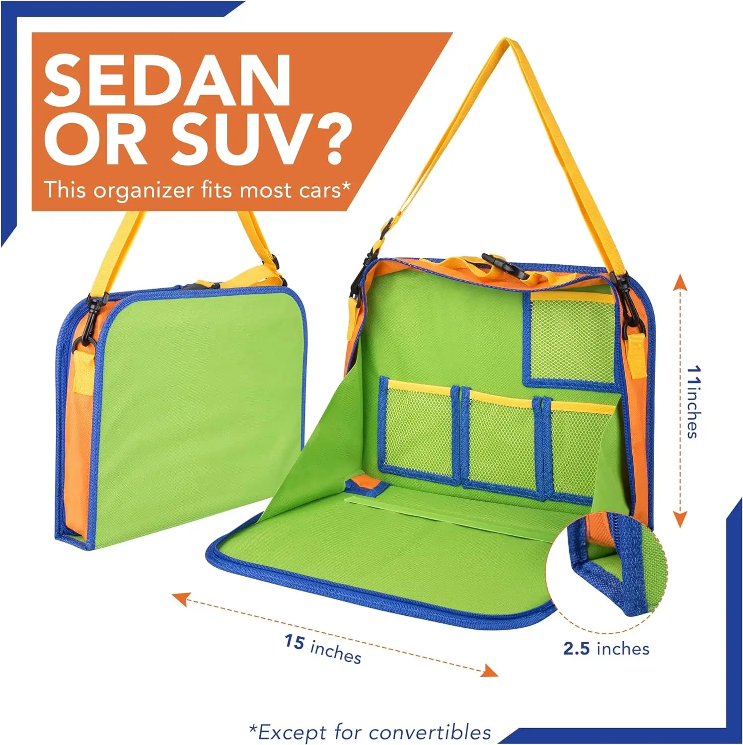 Korea Car Organizer Back Seat Desk For Kids Tablet Holder With Kick Mats Lap Tray Car Seat Table Kids Travel Tray