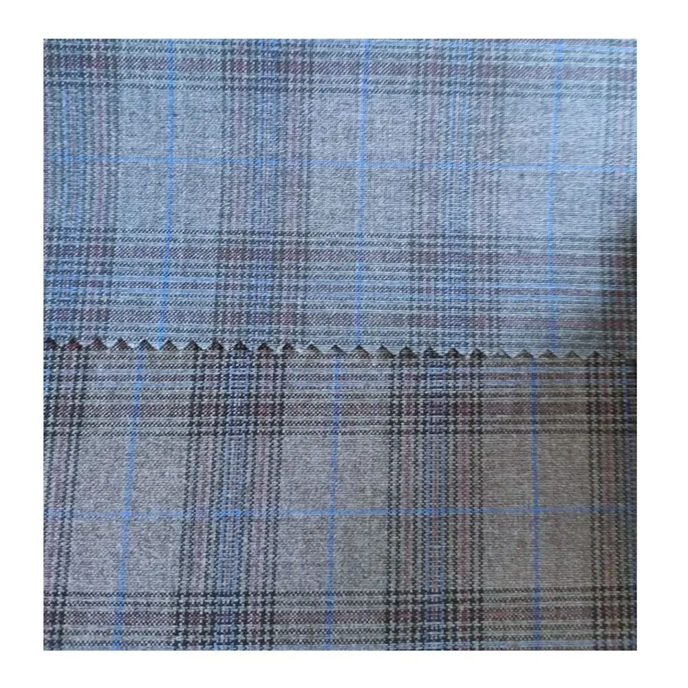 Hot Sale woven plain TR suit Fabric 19%Rayon 80%P 1% spandex 185gsm Yarn Dyed For suit trousers overcoat dress cheap