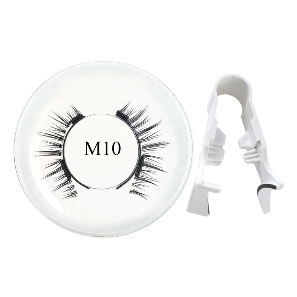 Custom Logo Magnetic Eyelashes 1 pair 4 piece Magnets Handmade Naturel 3d Magnetic False Lashes Natural Cils Magnetic Eyelash
