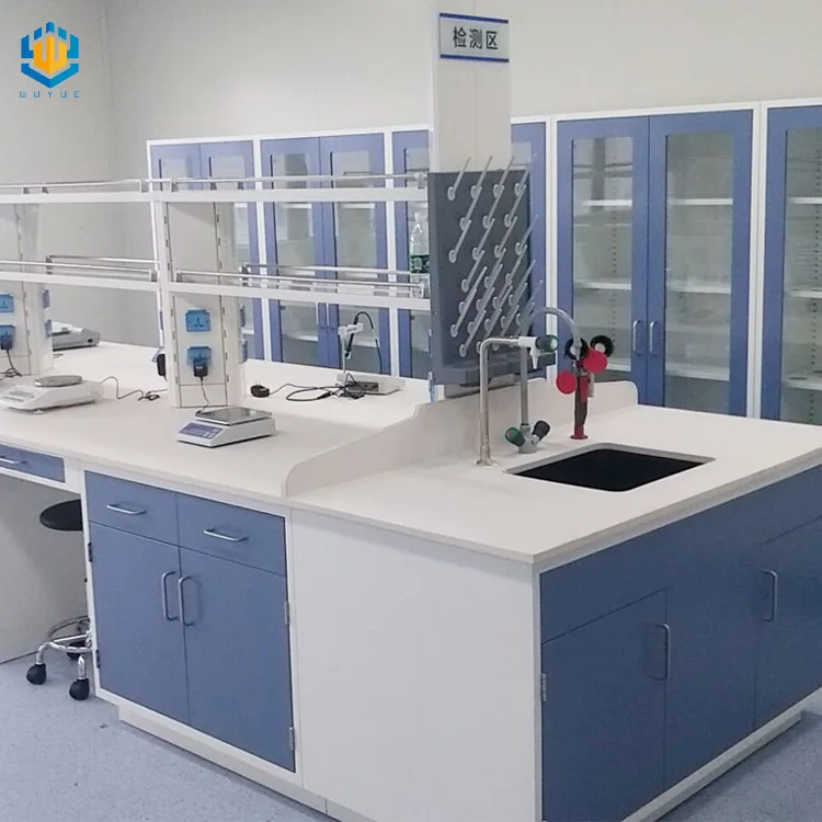 Customized Laboratory Furniture and Equipment Epoxy powder Coated Modular Island Lab Bench