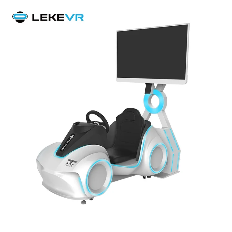 LEKE VR Metsverse 9D VR Racing Simulator Racing Go Karting Electronic Games For Kids