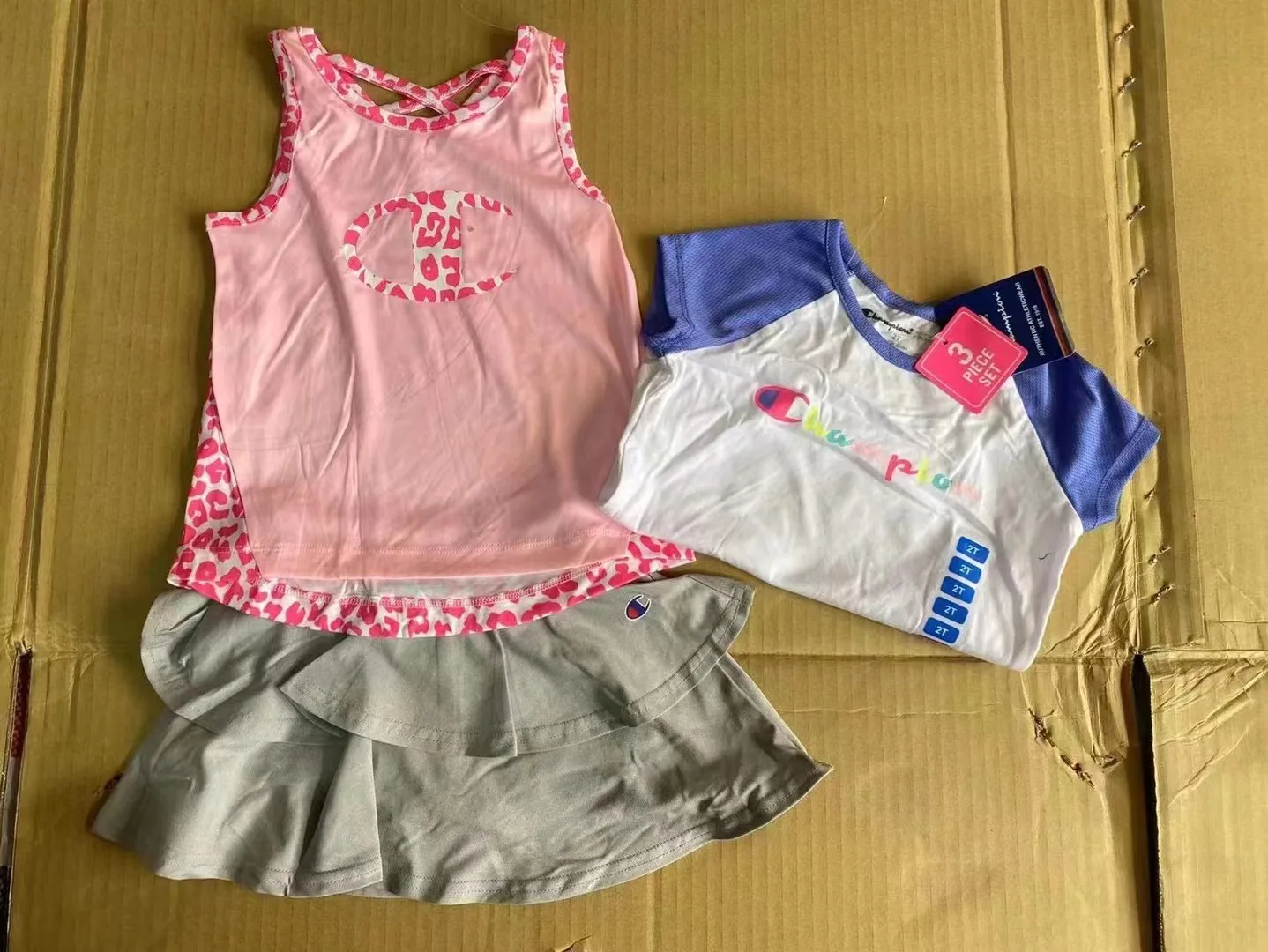 Brand new kids clothes wholesale Apparel stock boys summer clothes shorts Sets