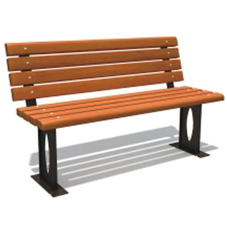 Newest wholesale park chair bench garden 3 seater steel wooden outdoor benches cast iron sides With Long Service Life