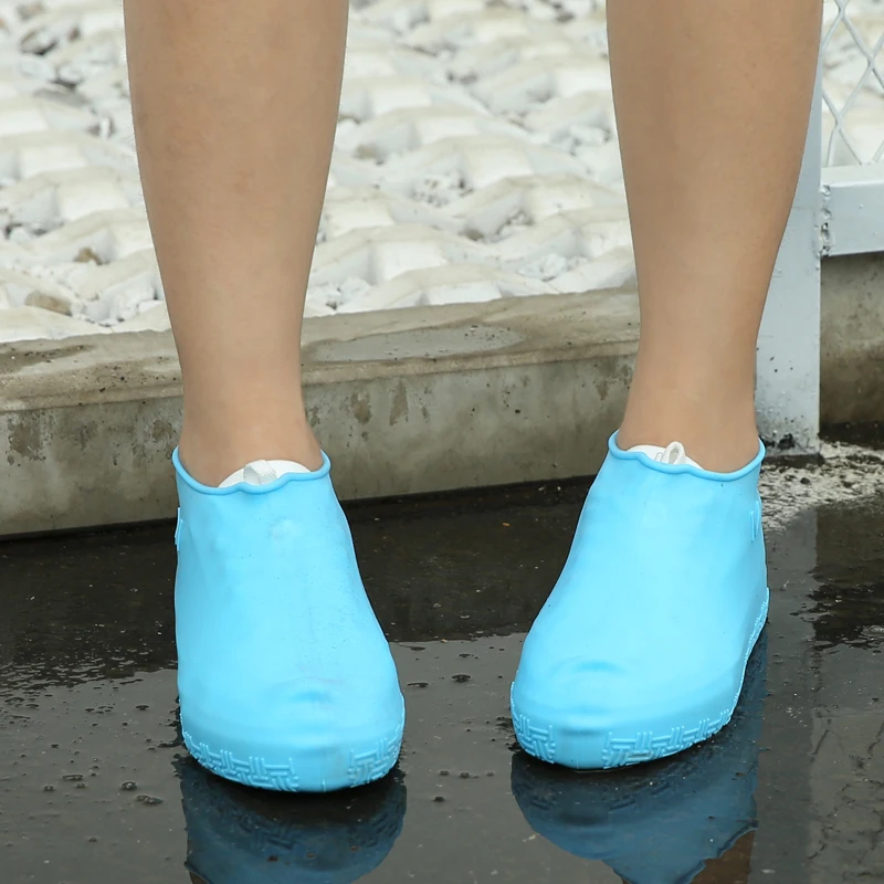 Многоразовая Нескользящая Водонепроницаемая силиконовая резиновая обувь