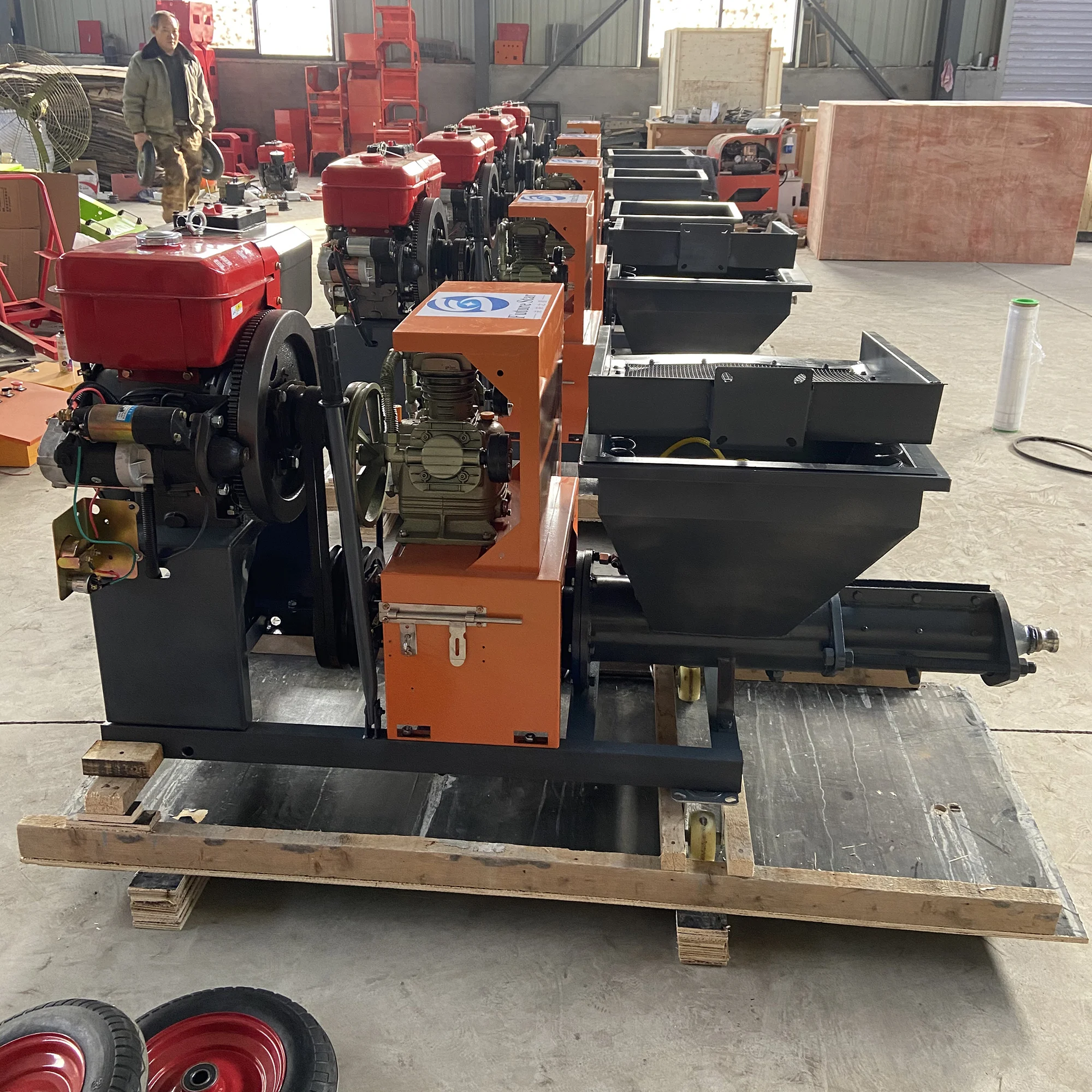 Popular Wall Plastering Machine Automatic Mortar Spray Machines Mesin Ini Harga Brapa Screw Mortar Sprayer For Sale In Oman