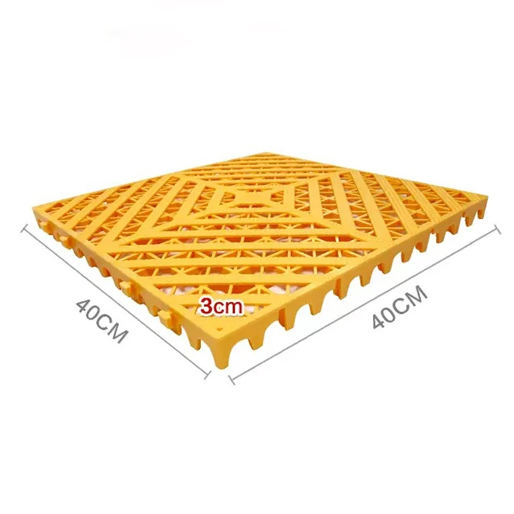 400*400*30mm PP Removable Plastic Interlocking Floor Tiles Garage Mat for Car Washing Convenient Cleaning Tool