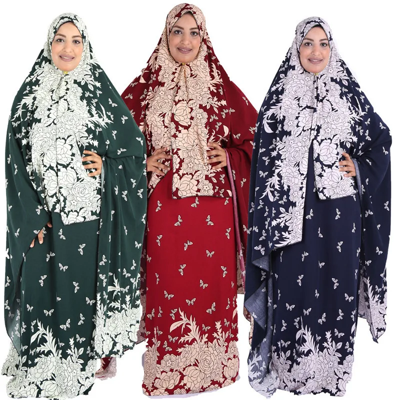 
Arab clothing factory wholesale african muslim fat woman clothes big scarf short sleeve skirt Plain Kaftan Party Casual Long Dre 