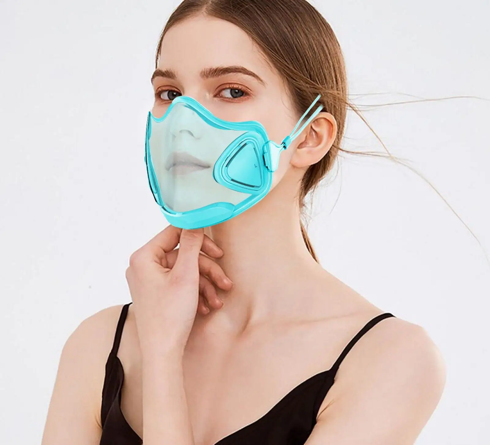Transparent Mask With Five Protective Filters Fashion Masclear Transparent Clear Face Masks