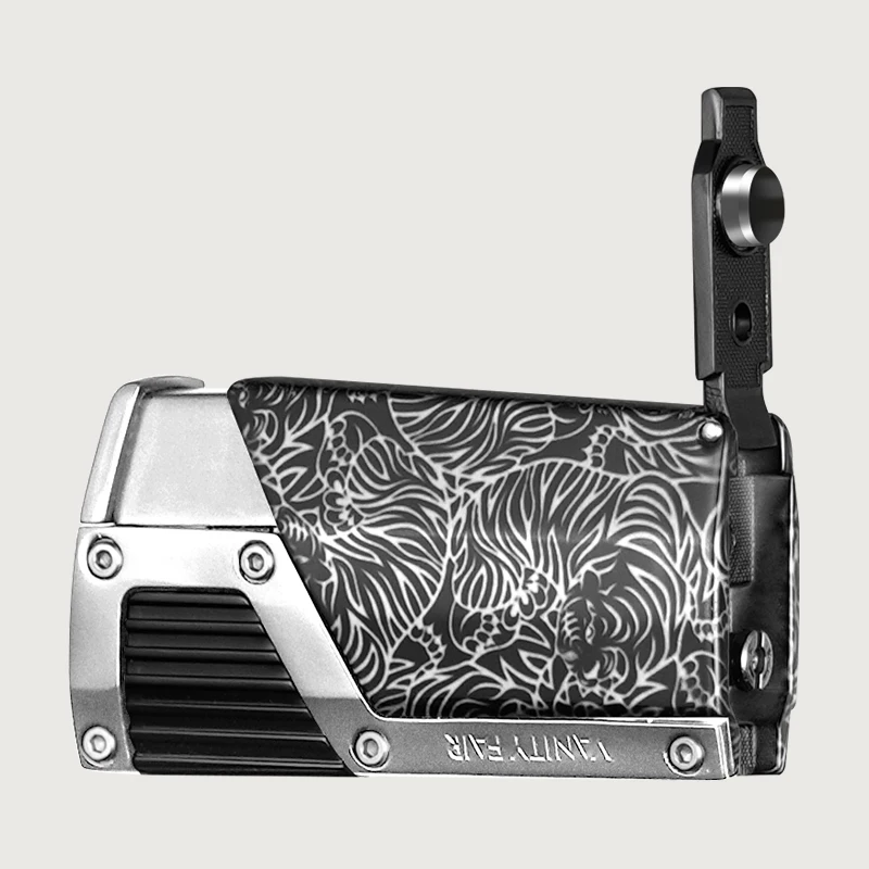 Butane Refillable Gas Lighter Cigar Accessories Luxury Four Flames Jet Torch Cigar Lighter With Gift Box