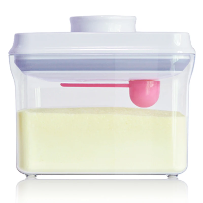 Manufacture Baby Food Storage Formula Milk Powder Dispense Box With Scraper/ Stack Baby Milk Powder Travel Storage Container