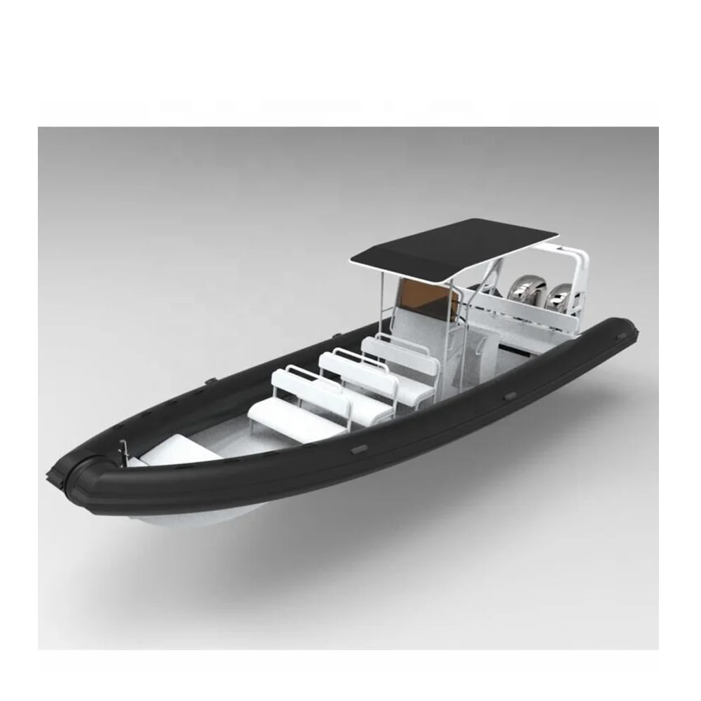Hedia RHIB 760 высокопроизводительная Круизная алюминиевая ребристая надувная лодка