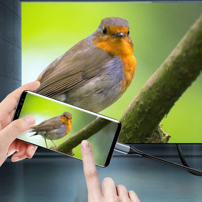 Профессиональный кабель для быстрой зарядки YESIDO 4K 60 Гц Тип C видео и аудио