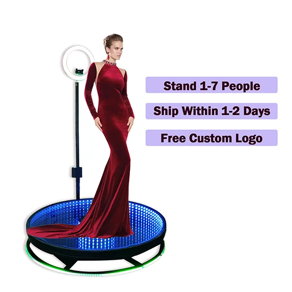 Free Custom Logo 360 Photo Booth Machine Slow Motion Rotating For Wedding Party Olylo 360 Photo Booth Machine 100Cm