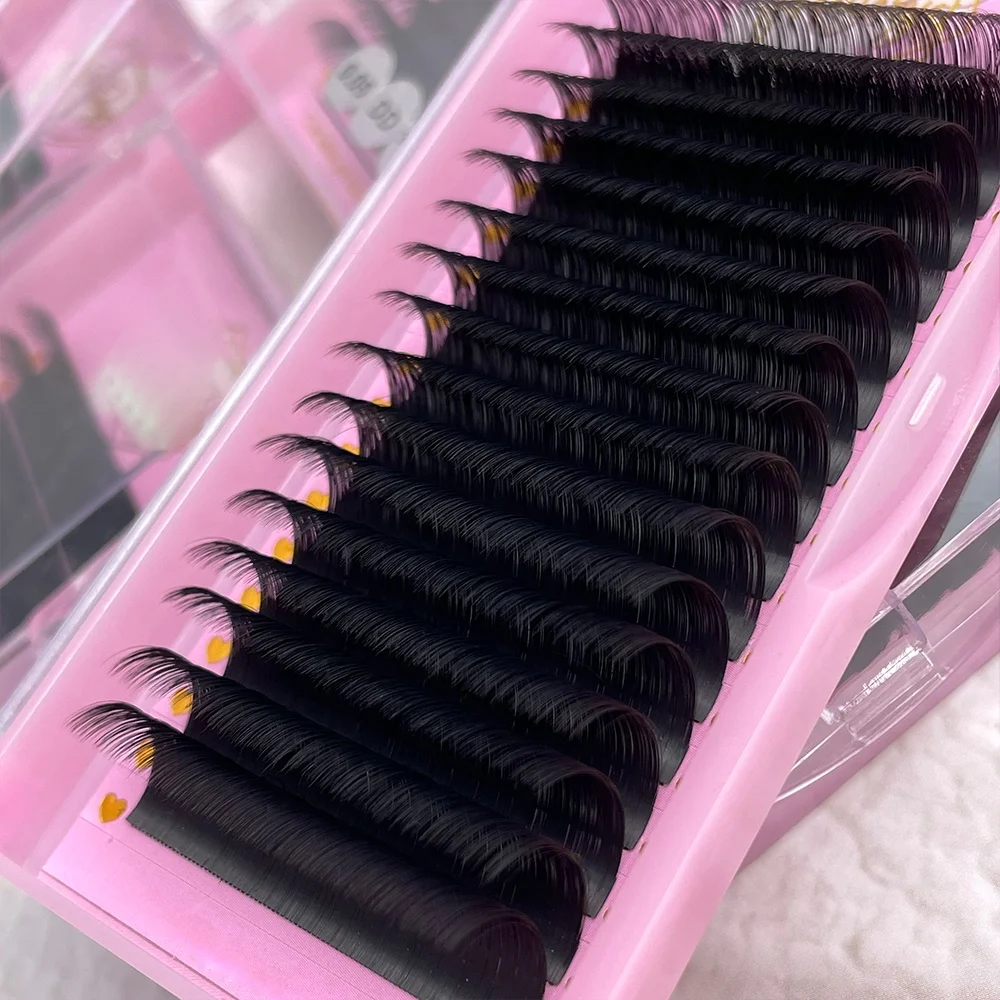 Wholesale Siberian Individual Faux Mink Eyelash Extension Professional Classic Lash Tray volume Lash Extensions