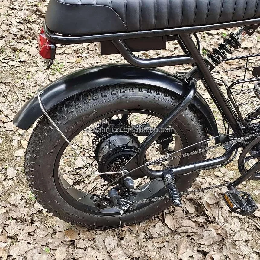 350w one key unlock wear-resistant shock-absorbing tires electric hybrid bicycle With storage basket