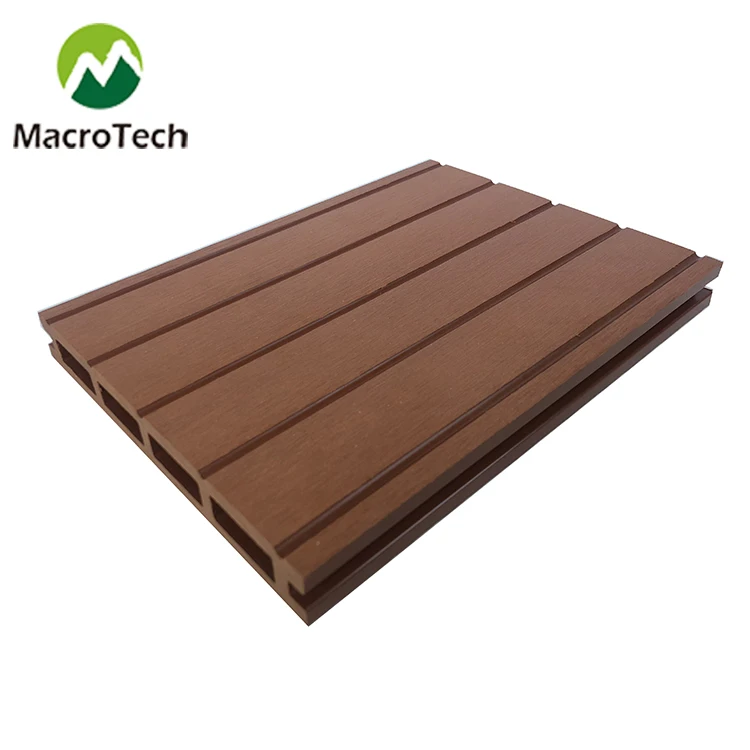 Modern Design Waterproof Teak Artificial Wood Composite WPC Decking Engineered Flooring Manufacturers for Outdoor Use