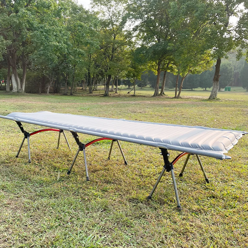 Lightweight Camping Cot with Leg Extenders, Durable Compact Tent Folding Bed for Adults Outdoor Overnighter Camping, Hiking