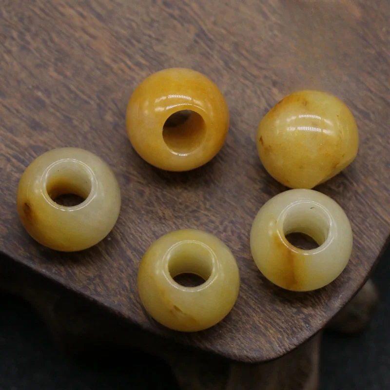 12mm nature stone tiger eye agate synthetic turquoise rose quartz Big Hole Stone Beads For DIY jewelry making pendant bracelet