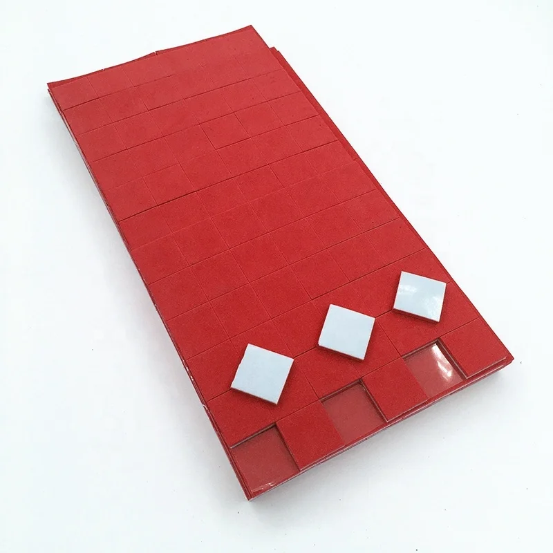 Hot Sale High Quality 18X18 3+1Mm Glass Protectors Eva Sheet And Shipping Pads Anti-Collision Red Eva Pads With Adhesive Back