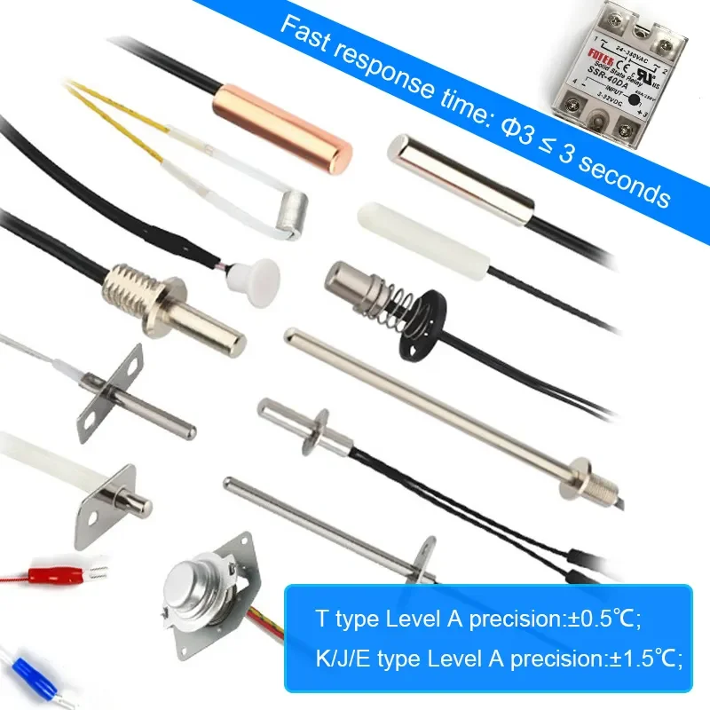 BRIGHT Pt100 Temperature Sensor Rtd Sensor Thermocouple Bare Wire Armored Assembly Thermocouple Head