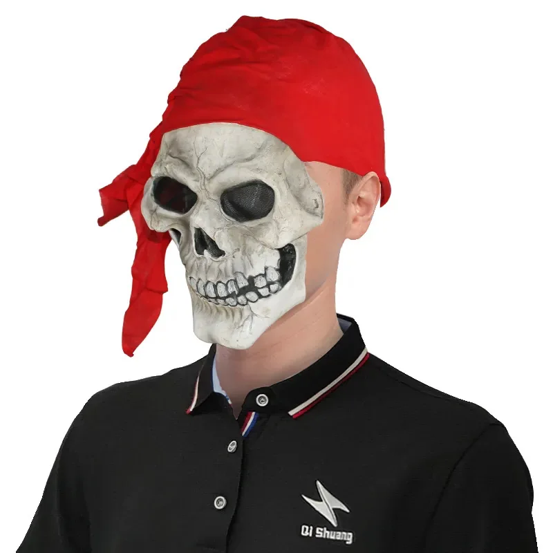 Hot Sale Halloween Scary Mask Horror Ghost Cosplay Scream Latex Mask Scary RED Scream Ghost Mask