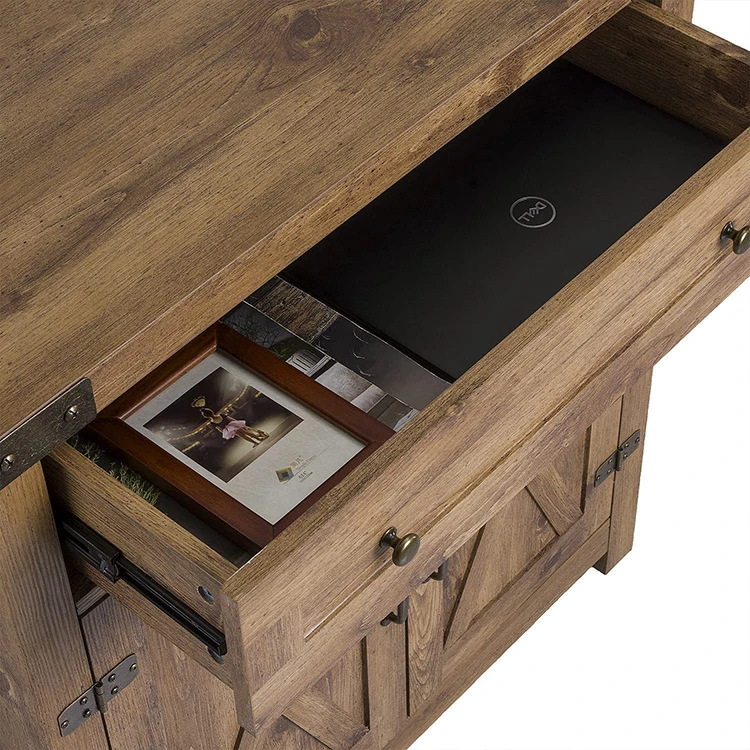 Luxury Living Room Sideboard Dining Room Furniture Barn Door Buffet Storage Cabinet Modern Sideboard Cabinet