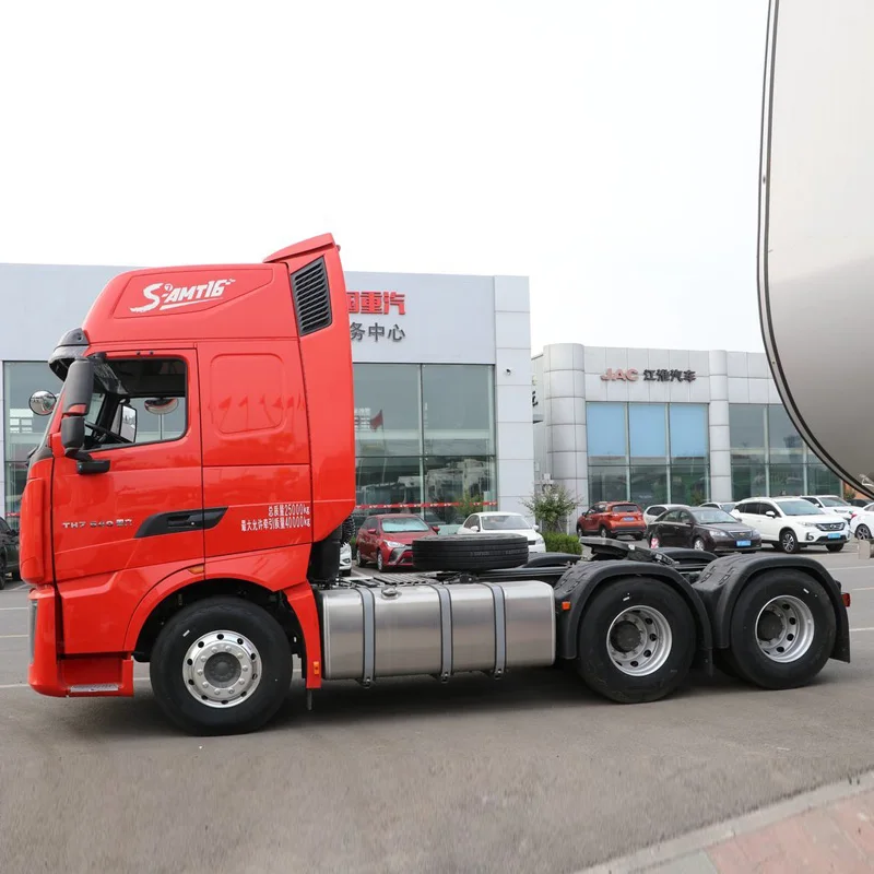 Hot Sale HOWO TH7 Heavy Truck 500hp 680hp 6X4 4X2 AMT Automatic Tractor Trucks Made in China Used Car