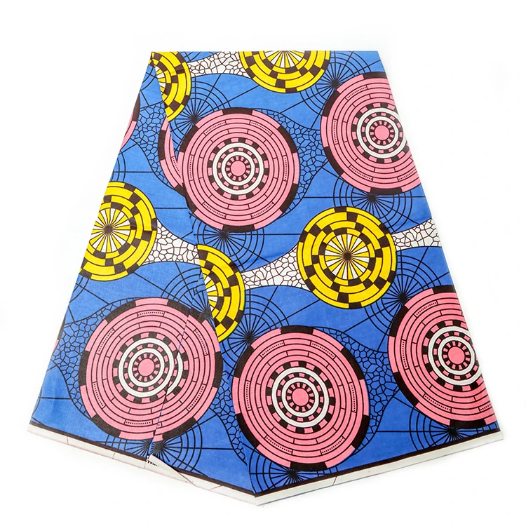 African Fabric Double Side ghana Wax Prints polyester Ethnic Red Batik Hollandis Ankara Africa batik wax fabric