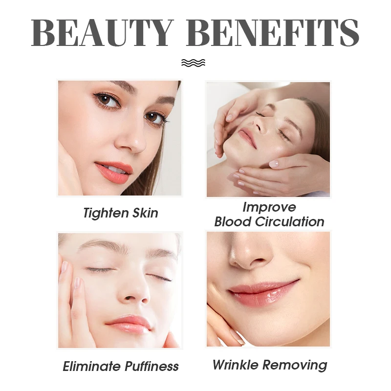 Heart Shape Spoons Cooling Globes Face Massager Facial Cryo Sticks