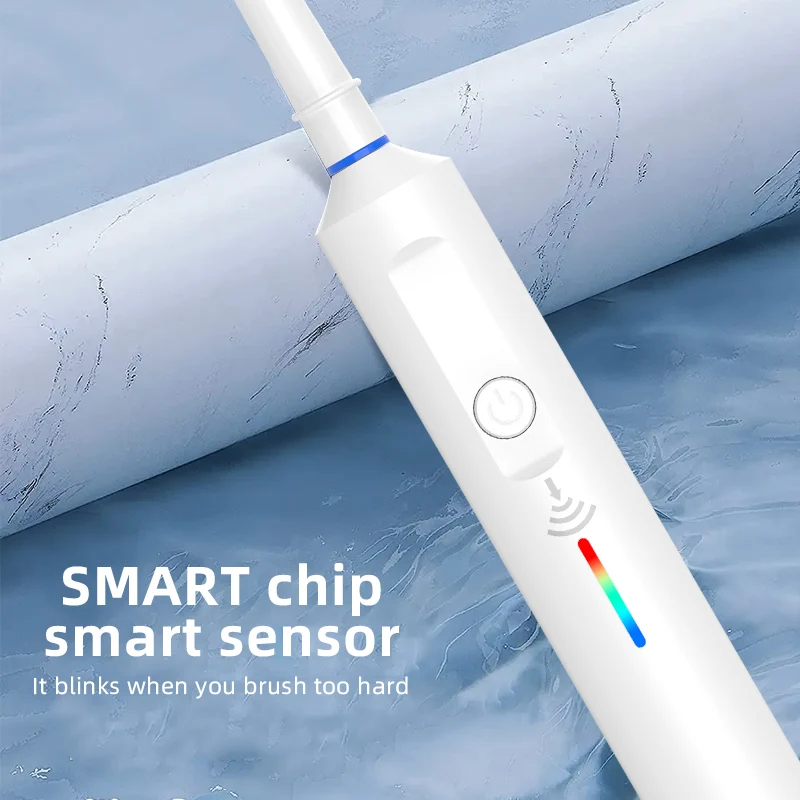 IPx7 Water Proof Rotating Electric Toothbrush Rechargeable Portable Electric Toothbrush With Pressure Sensor For Adult