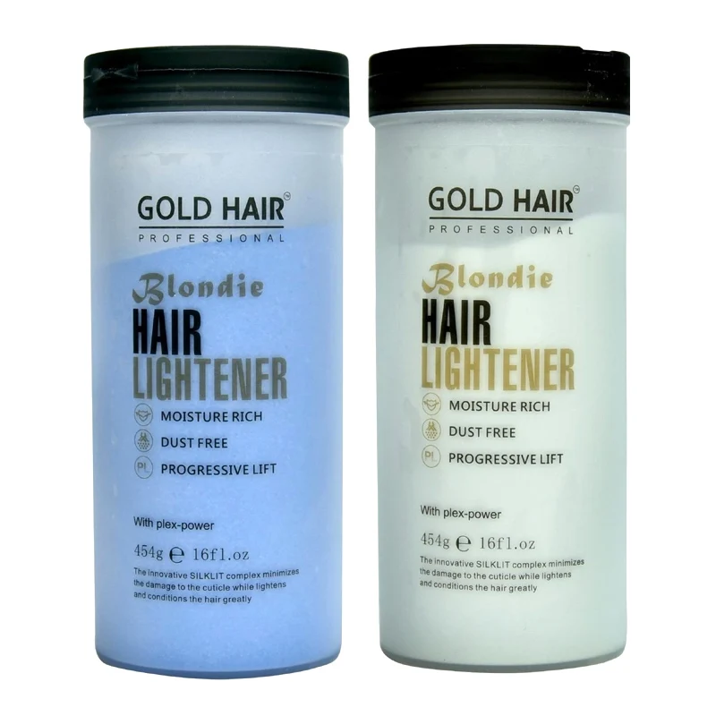 
Dust-Free Professional White Blue And Black Color Hair Bleaching Powder 