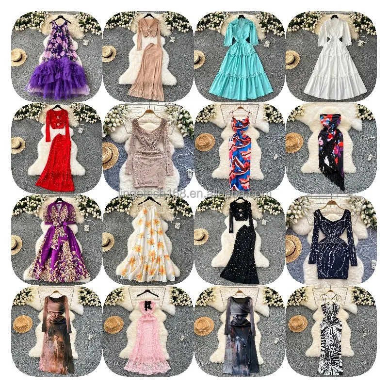 New fashion 2024 plus-size dress Chiffon floral long dress Front yard women elegant summer casual dress