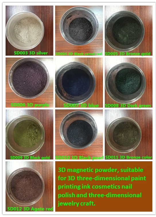 High quality 3D magnetic powder multi-color optional cat eye magnetic powder for nail art