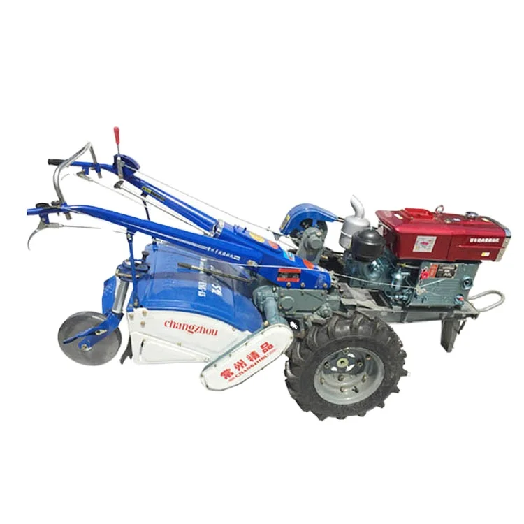 High Quality 24 Blades High and Low Speed Paddy Field Dry Field Walking Tractor with Rotary Tiller
