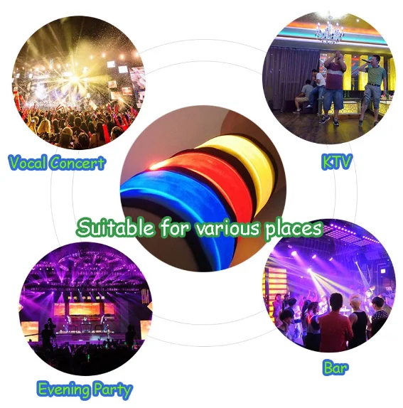 LED Flash Bracelet for Bar Luminous Running Armband Cycling Warning Wrist Strap Glowing Slap Webbing Neon Light Party Supplies