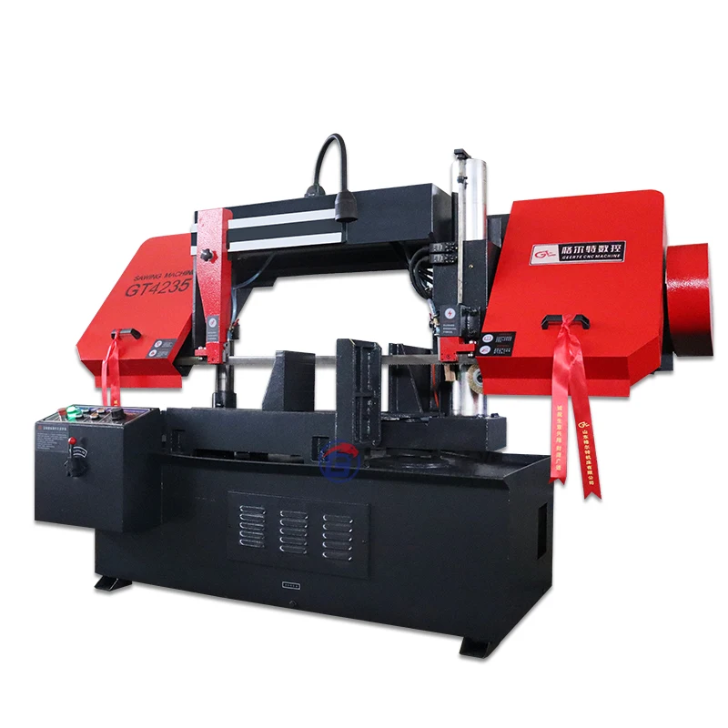With Most Popular Made In China Band Saw Machine  GZ4235 Angle Band Saw Cutting Machine metal cutting sawing