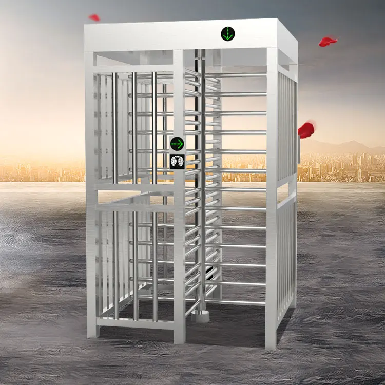 Fingerprint Access Control Rotating Gate Full High Turnstile Door/Full Height High Security Turnstile