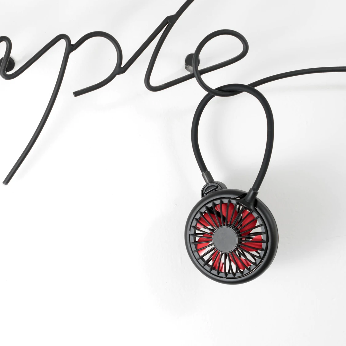 Janpim Brand OEM Portable Hanging Neck Cooling Fan Foldable Package with Multi-function Application For Outdoor Sports