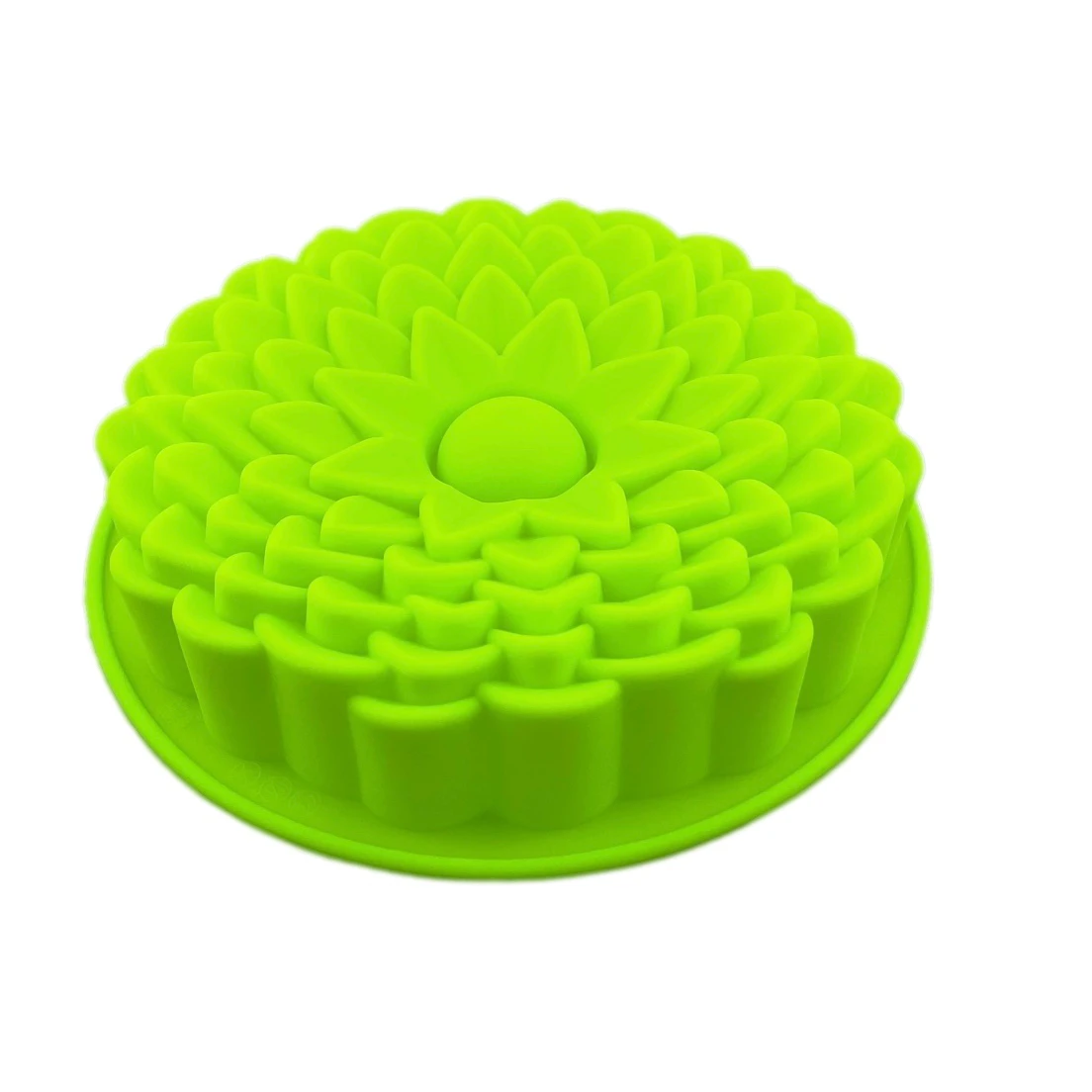 Factory direct sales 9 inch round Chrysanthemum silicone cake mold fondant tool