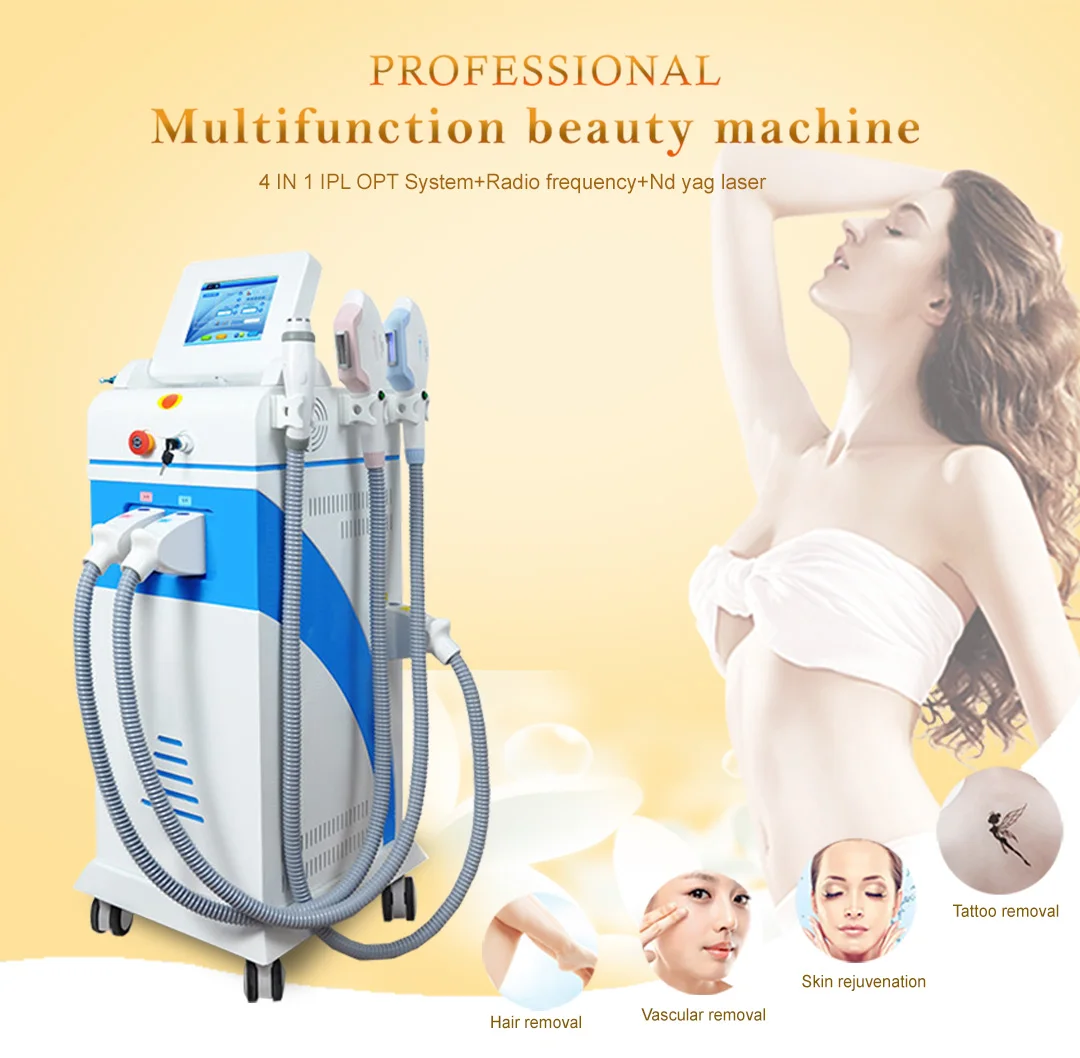 New portable IPL + Opt + SHR freckle whitening laser hair removal machine manufacturers direct supply