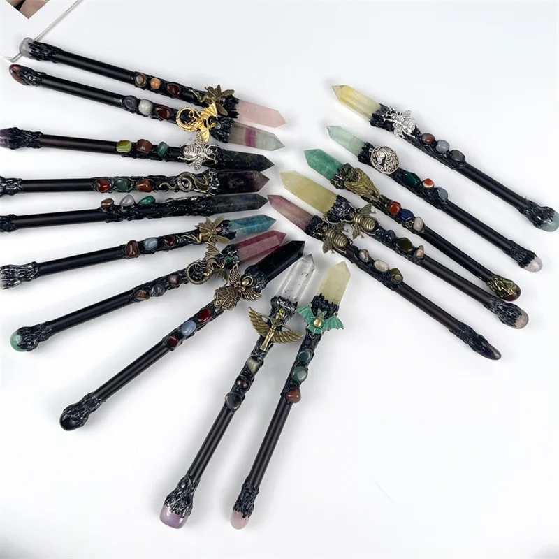 Wholesale  Natural Crystals Healing Stones Crystal magic wand  For gift
