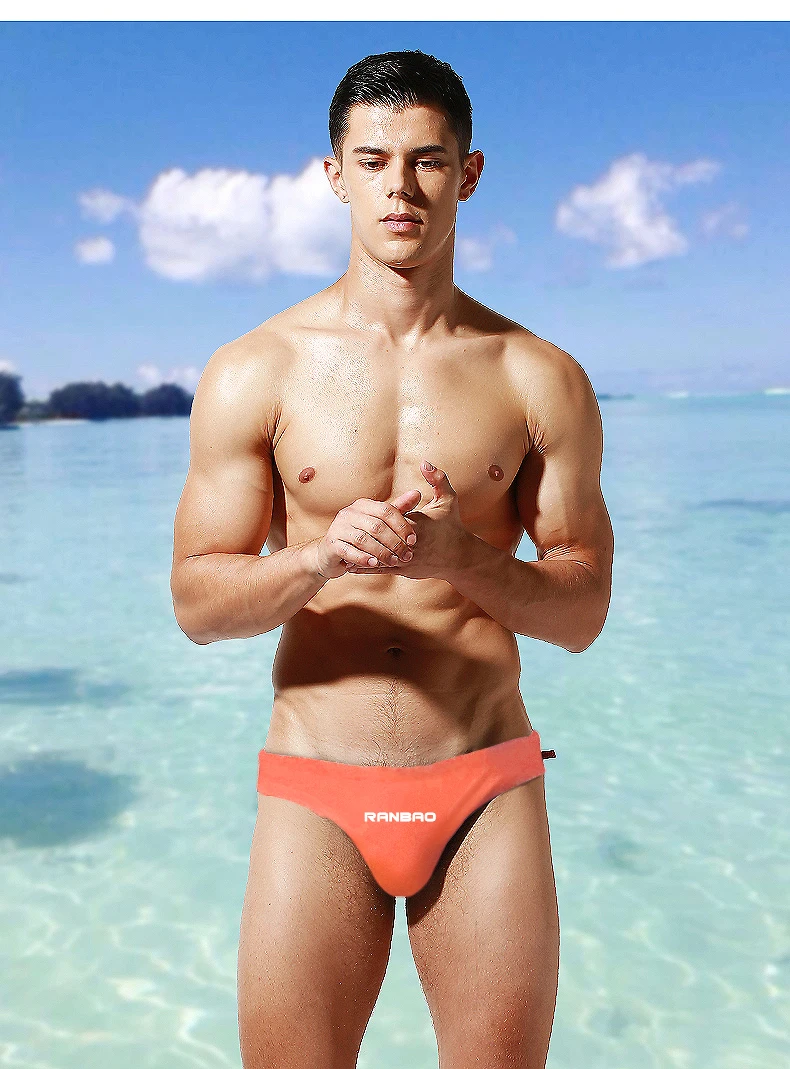 Custom Logo Sexy Male Swim Briefs Padded Waterproof Swimwear Men Sexy Swimsuit Man Bathing Swimming Brief