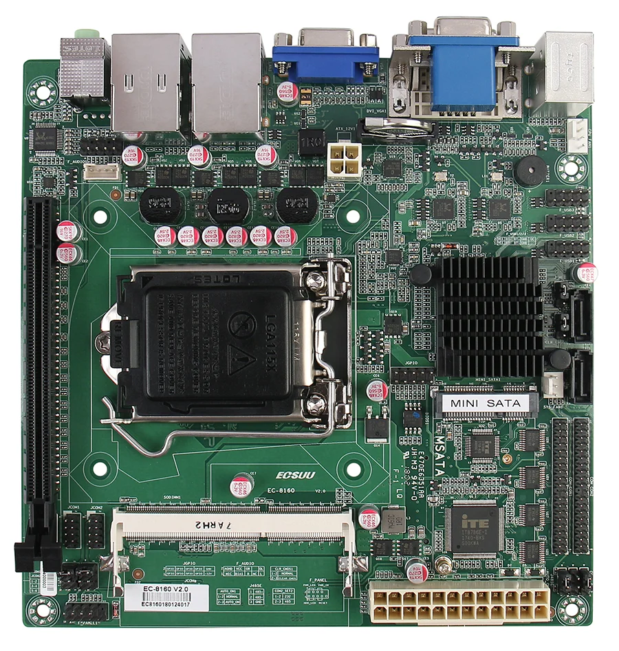 Intel H81chipset LGA1150 процессор DDR3 8 Гб промышленных мини itx материнская плата с 10 RS232