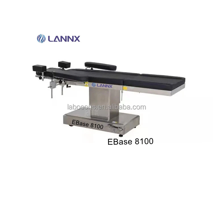 LANNX EBase 8100 Hospital equipment ENT surgery Examination Bed electric hydraulic Surgical Table paitent surgical bed