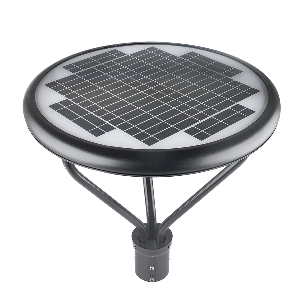High Quality Black Outdoor Park Square Lighting Street Lamps 20W 25W 40W All In One Waterproof Solar Garden Light