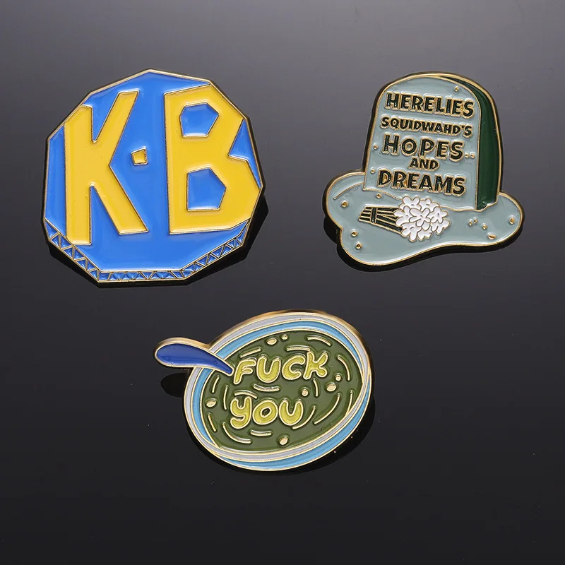 Manufacturer Metal Iron Zinc Alloy Cast Die Cut Logo Soft Hard Enamel Brooch Badge Custom Enamel Lapel Pins