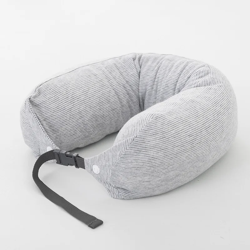 Customized Size U Shape Micro Beads Travel Neck Pillow For Airplanes Neck Pillow Soft Travel Pillow